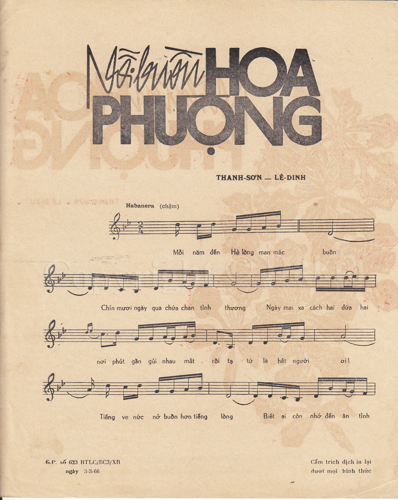 [Sheet] Nỗi buồn hoa phượng - Thanh Sơn & Lê Dinh